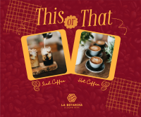 This or That Coffee Facebook Post Design