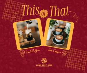 This or That Coffee Facebook post Image Preview