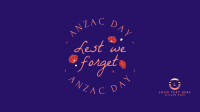 Anzac Day Emblem Facebook Event Cover Design