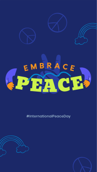 Embrace Peace Day Instagram story Image Preview