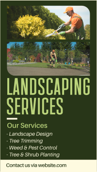 Landscaping Services TikTok Video Design