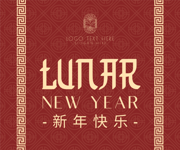 Chinese Lunar Year Facebook Post Design Image Preview