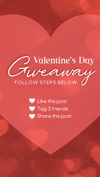 Valentine's Giveaway Facebook Story Design