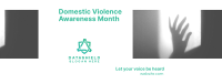 Domestic Violence Awareness Month Facebook Cover Design