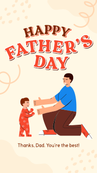 Father's Day Greeting Facebook story Image Preview