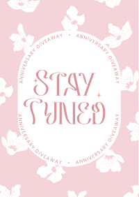 Floral Anniversary Giveaway Flyer Image Preview