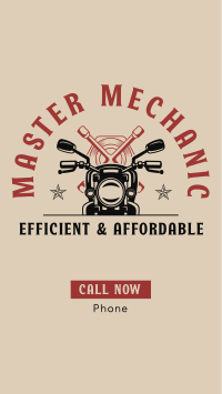 Motorcycle Mechanic Instagram Story Design