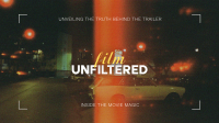 Film Unfiltered YouTube Banner Design