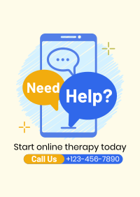 Online Therapy Consultation Poster Image Preview