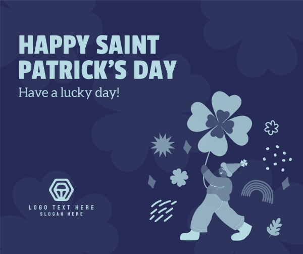 Happy St. Patrick's Day Facebook Post Design