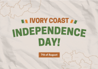 Côte d’Ivoire Independence Day Postcard Design