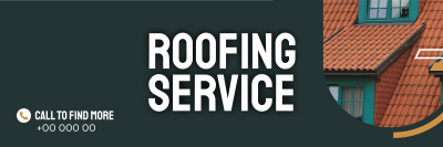 Roofing Service Twitter header (cover) Image Preview