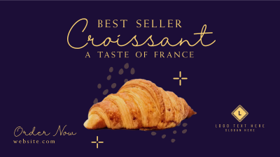 French Croissant Bestseller Facebook event cover Image Preview