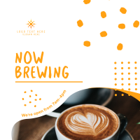 Coffee Shop Opening Instagram Post Design