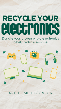Recycle your Electronics TikTok video Image Preview