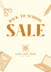 School Supplies Poster Design