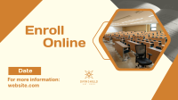 College Online Enrollment Facebook Event Cover Image Preview