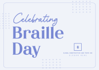 International Braille Day Postcard Image Preview