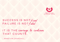 Failure Isn't Fatal Postcard Image Preview