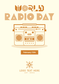 Radio Day Retro Poster Image Preview