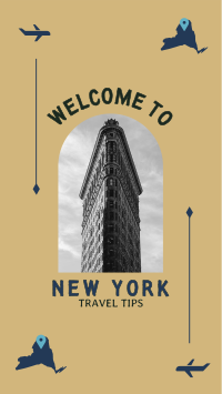 New York Travel  Facebook Story Design