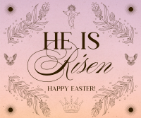 Rustic Easter Sunday Facebook Post Image Preview