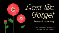 Poppy Remembrance Day Facebook Event Cover Design