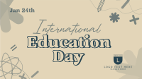 Celebrate Education Day Animation Design