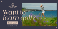 Sophisticated Golf Tournament Twitter post Image Preview