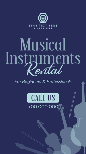 Music Instrument Rental Instagram story Image Preview