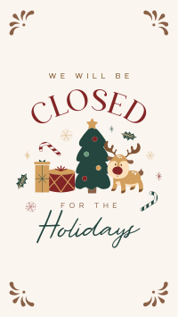 Closed for the Holidays TikTok Video Image Preview