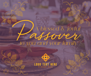 Rustic Passover Greeting Facebook post Image Preview
