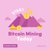 Bitcoin Mountain Instagram post Image Preview