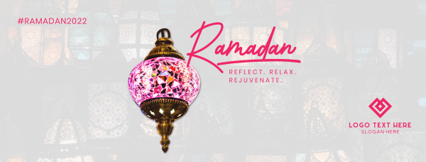 Ramadan Stained Glass Facebook Cover Design