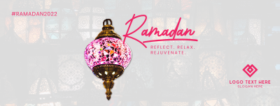 Ramadan Stained Glass Facebook cover Image Preview