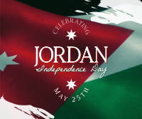 Jordan Independence Flag  Facebook post Image Preview