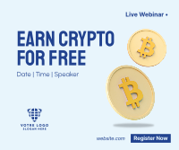 Earn Crypto Live Webinar Facebook post Image Preview