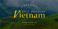 Vietnam Travel Tours Twitter Post Design