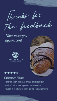 Cafe Customer Feedback TikTok video Image Preview