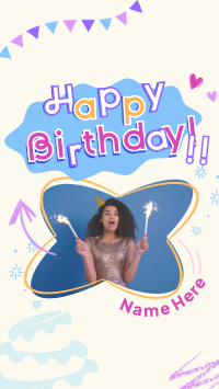 Fun Birthday Greeting TikTok Video Image Preview