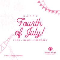 4th of July Celebration Instagram post Image Preview
