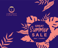 Great Summer Sale Facebook Post Image Preview