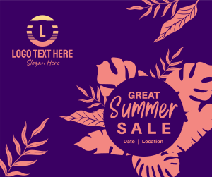 Great Summer Sale Facebook post