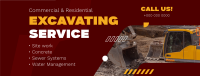 Modern Excavating Service Facebook Cover Design