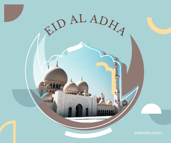 Eid Al Adha Shapes Facebook Post Design Image Preview