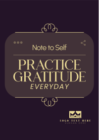 Positive Self Note Flyer Image Preview
