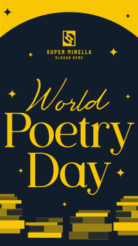 World Poetry Day Facebook Story Image Preview