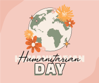 World Humanitarian Blooms Facebook Post Design