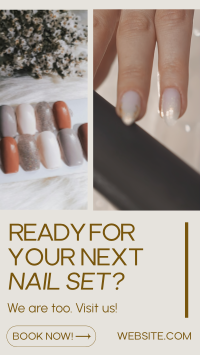 Minimalist Nail Salon Facebook story Image Preview