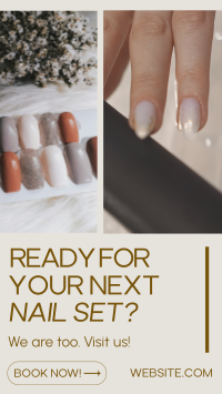 Minimalist Nail Salon Facebook Story Image Preview